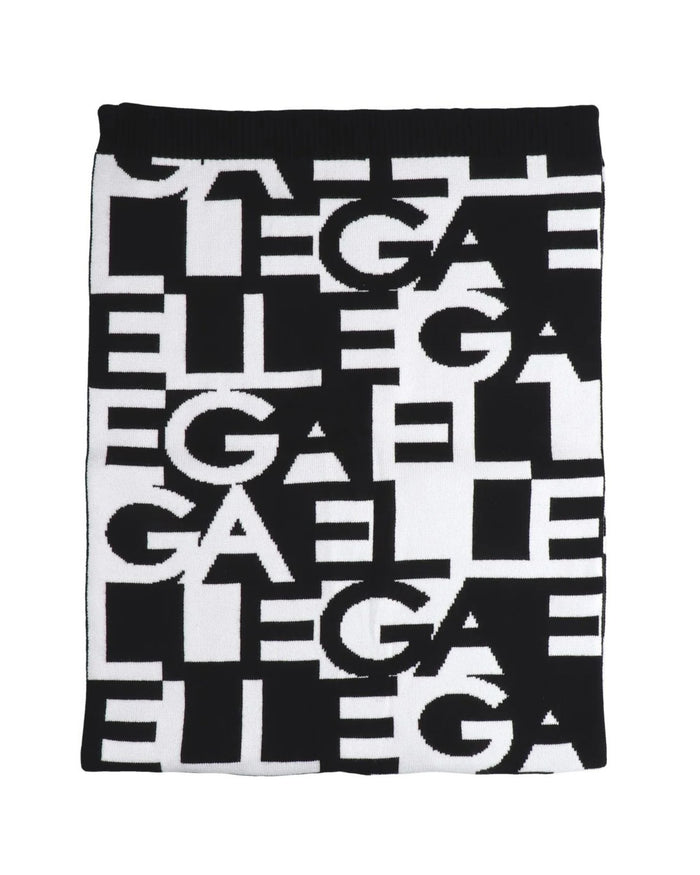 Gaelle Jacquard Fantasia Lettering Bianco Unisex 1