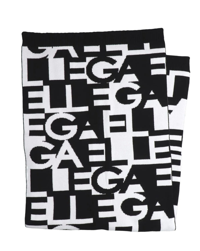 Gaelle Jacquard Fantasia Lettering Bianco Unisex 2