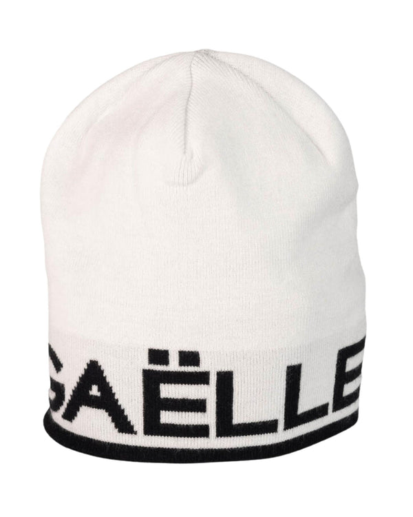 Gaelle Jacquard Logo Bianco Unisex