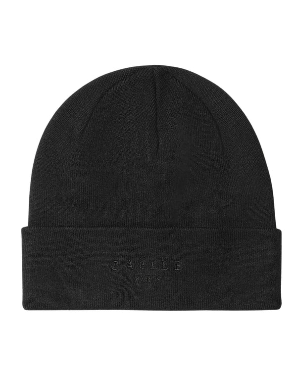 Gaelle Beanie Maglieria Con Risvolto E Logo Ricamato Nero Unisex