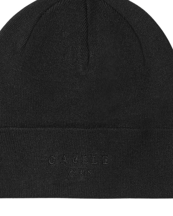 Gaelle Beanie Maglieria Con Risvolto E Logo Ricamato Nero Unisex-2