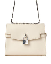 Gaelle Ecopelle Liscio E Lucchetto Beige Donna