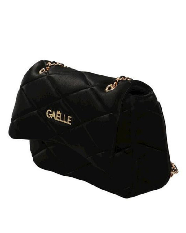 Gaelle Pochette Matelasse' Puffer E Logo Oro Nero Donna-2