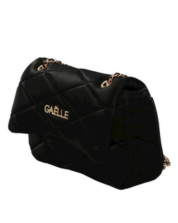 Gaelle Pochette Matelasse' Puffer E Logo Oro Nero Donna 2