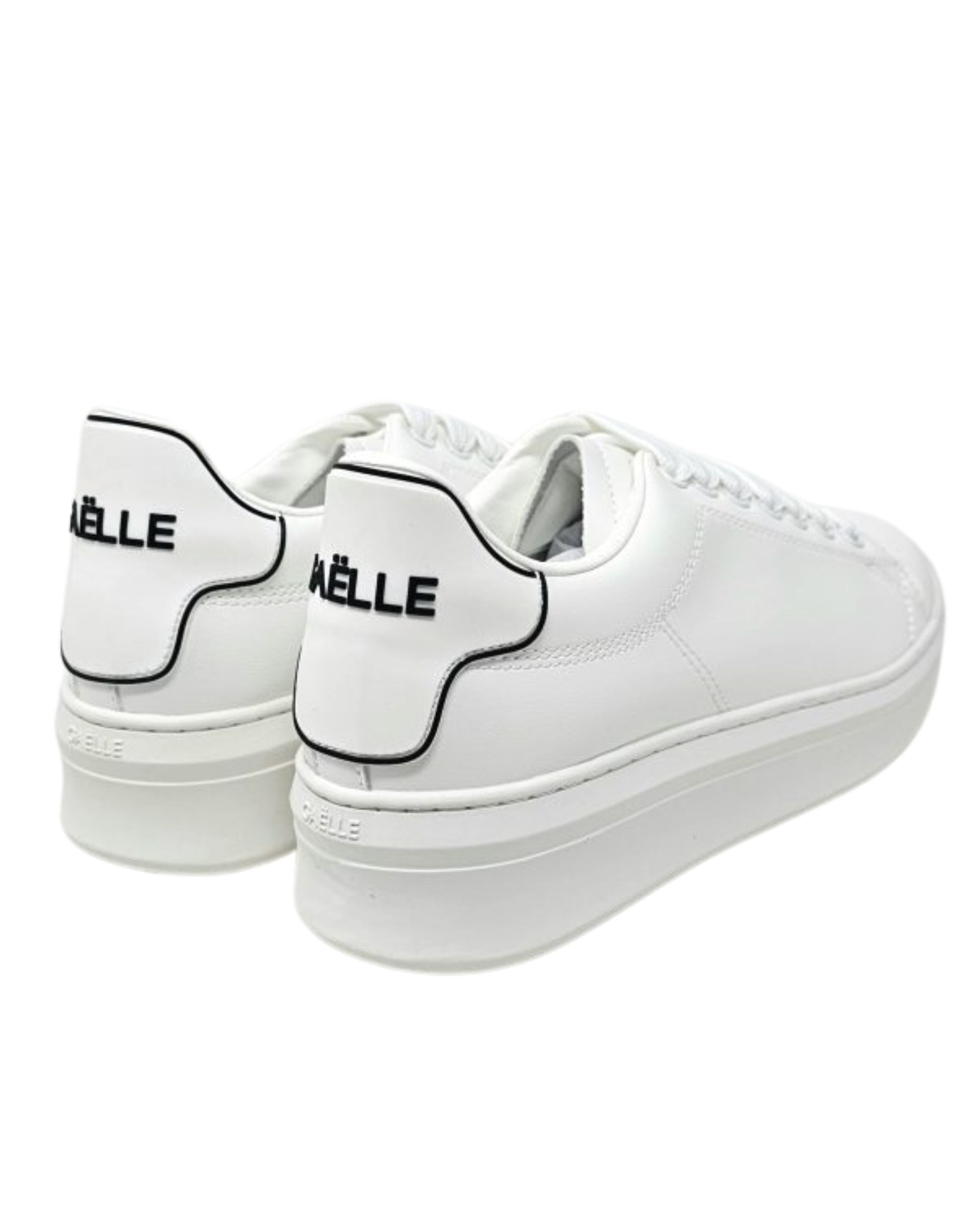 Gaelle Paris Scarpe Sneaker Addict in Pelle Bianco Donna