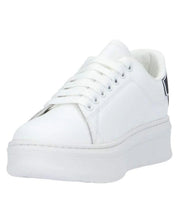 Gaelle Paris Scarpe Sneaker Addict in Pelle Bianco Nero Donna