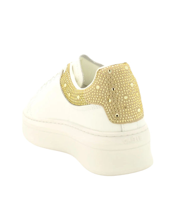 Gaelle Inserti Strass Bianco Donna-2