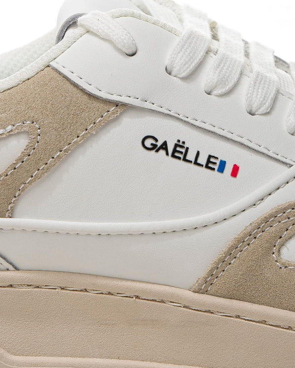 Gaelle Paris City In Action Sneaker Con Inserti Suede Bianco Donna-2