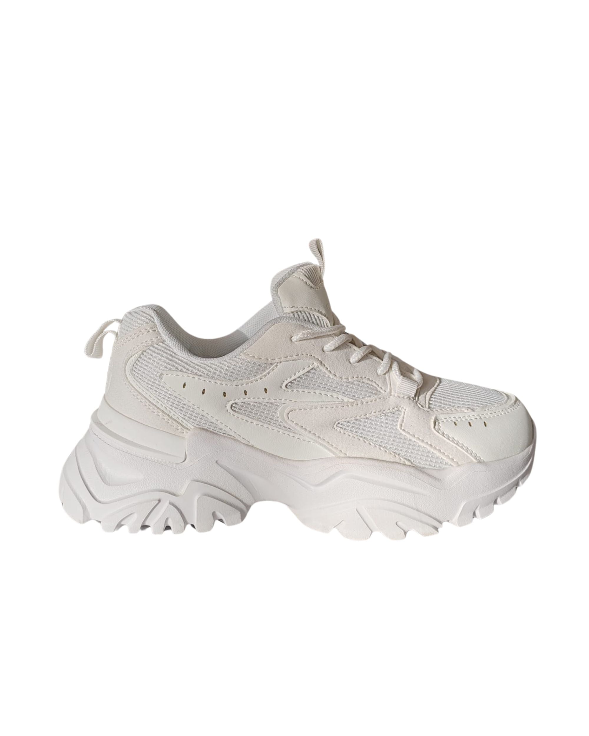 Gaelle Runner In Mesh Con Logo Sul Tallone Bianco Donna