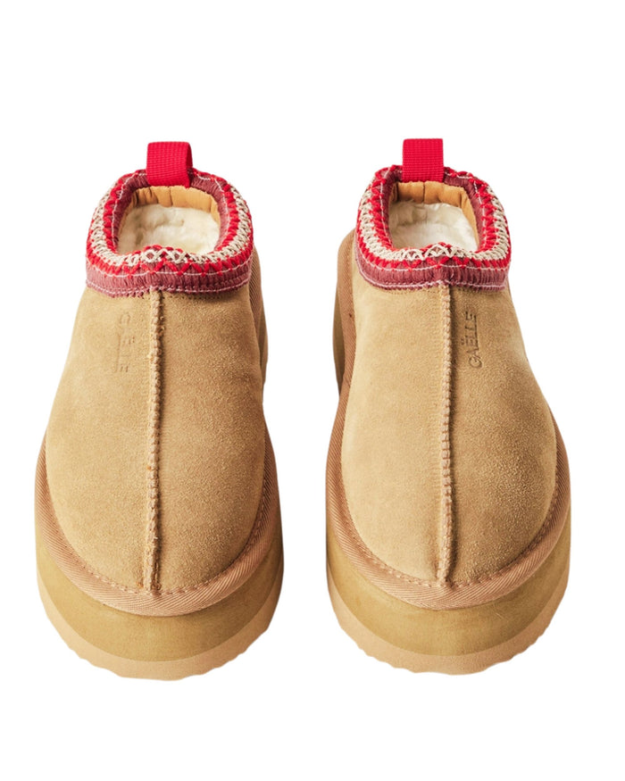 Gaelle Eskimo Sabot In Suede Marrone Donna 3