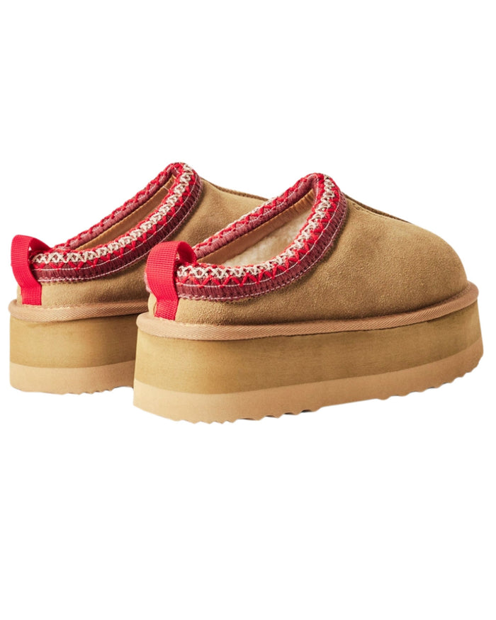 Gaelle Eskimo Sabot In Suede Marrone Donna 5