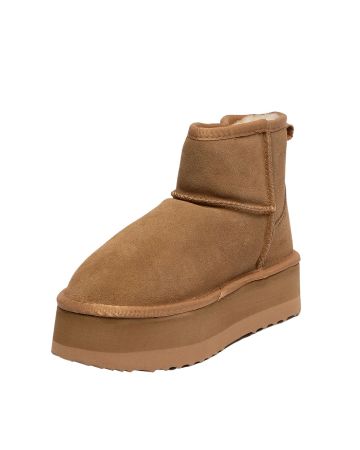 Gaelle Eskimo Boot Con Pelliccia Interna Marrone Donna 2