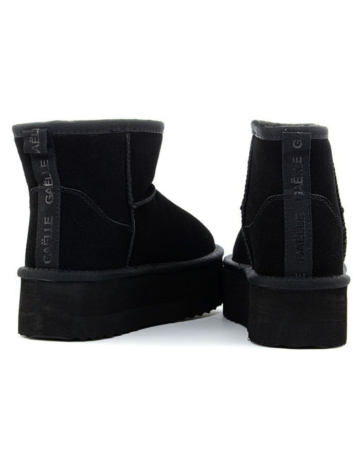 Gaelle Eskimo Boot Con Pelliccia Interna Nero Donna 2