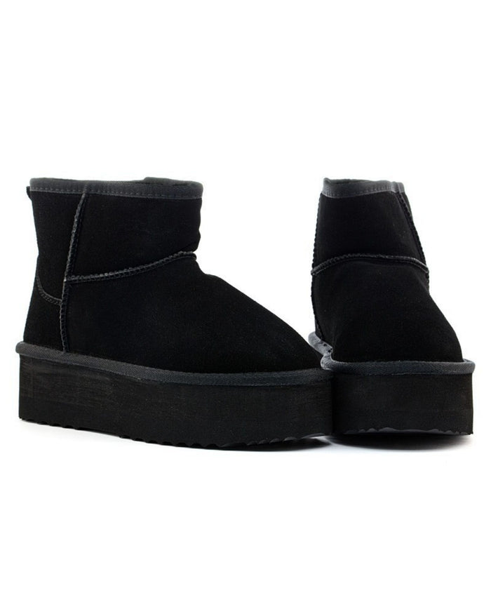 Gaelle Eskimo Boot Con Pelliccia Interna Nero Donna 3