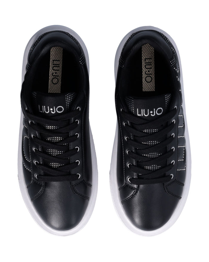 Liu Jo Sneakers Pelle Nero Donna 4