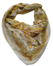 Versace Foulard Stole Pashmina Shawl Beige Women