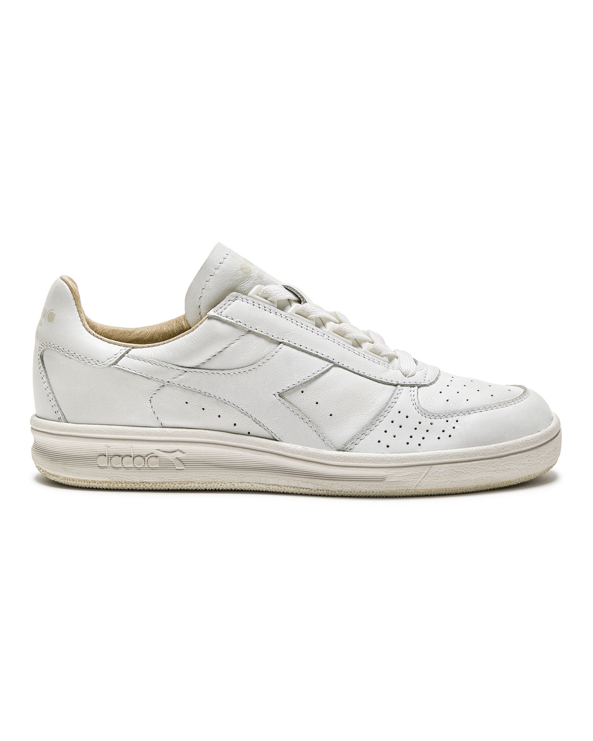 Diadora Heritage Pelle Premium Stone Wash Ceratura Naturale Bianco Unisex