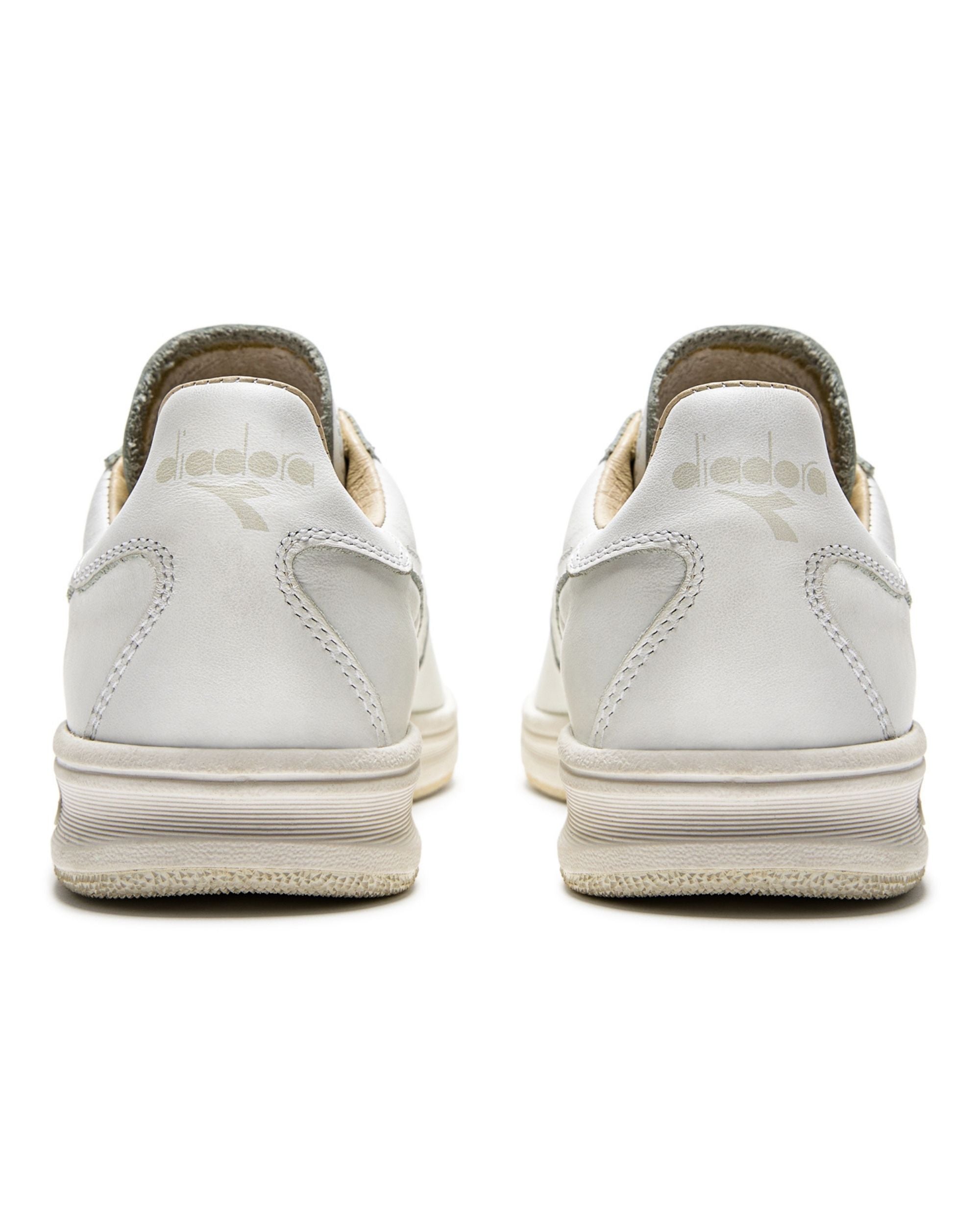 Diadora Heritage Pelle Premium Stone Wash Ceratura Naturale Bianco Unisex