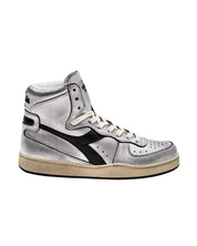 Diadora Heritage Pelle Premium Stone Wash Ceratura Naturale Argento Donna
