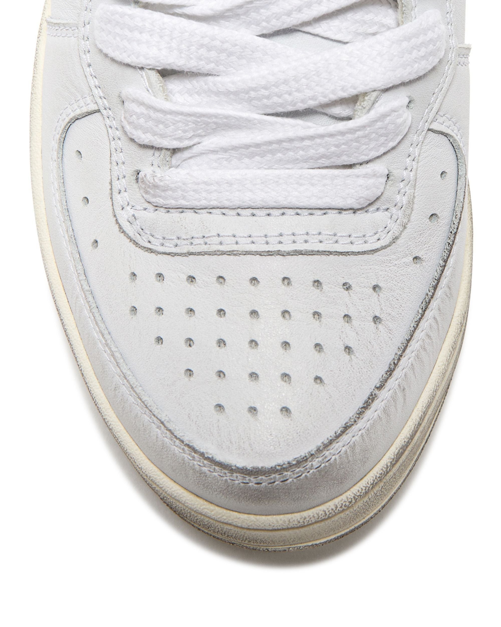 Diadora Heritage Pelle Premium Stone Wash Ceratura Naturale Bianco Donna