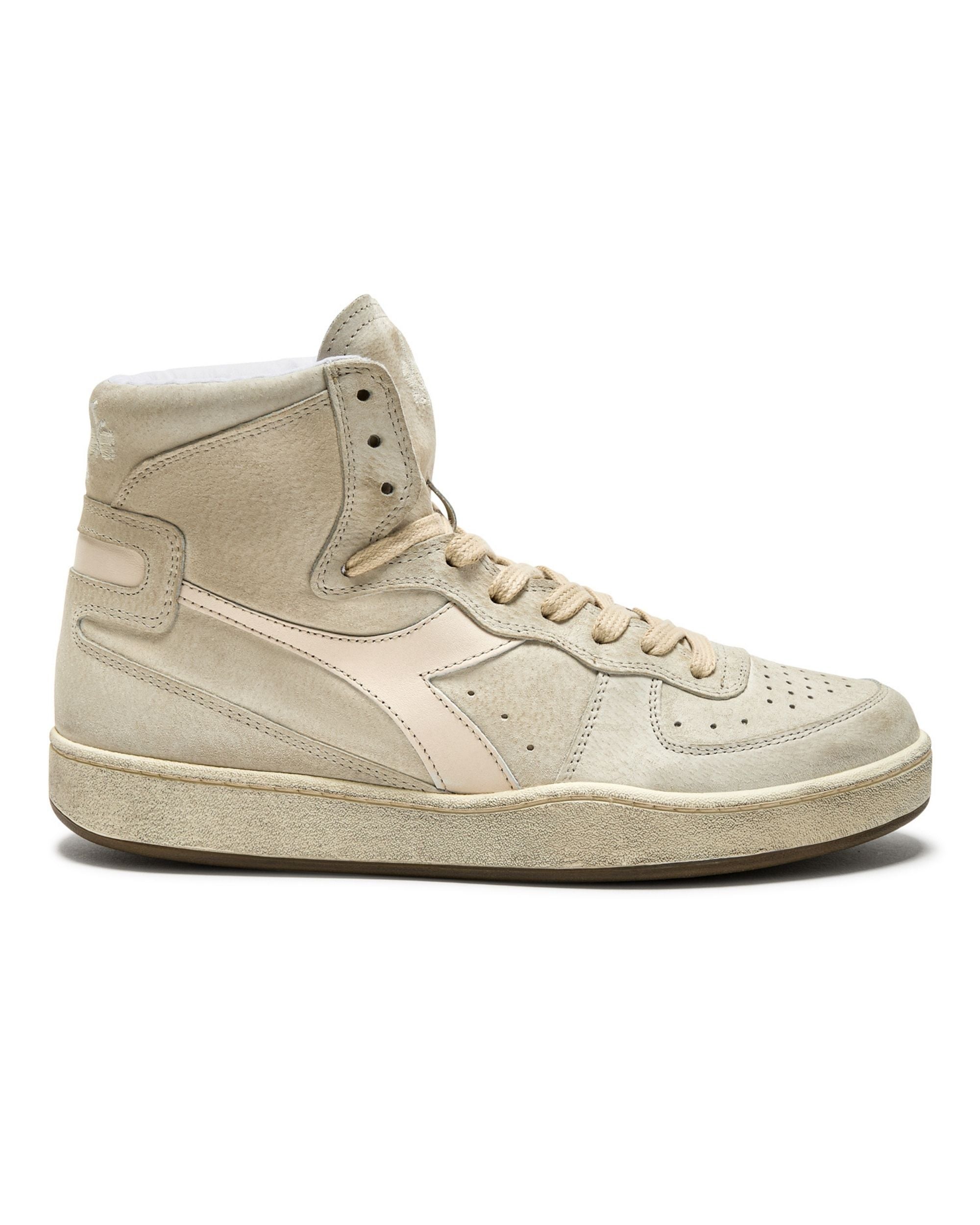 Diadora Heritage Pelle Premium Stone Wash Ceratura Naturale Beige Unisex