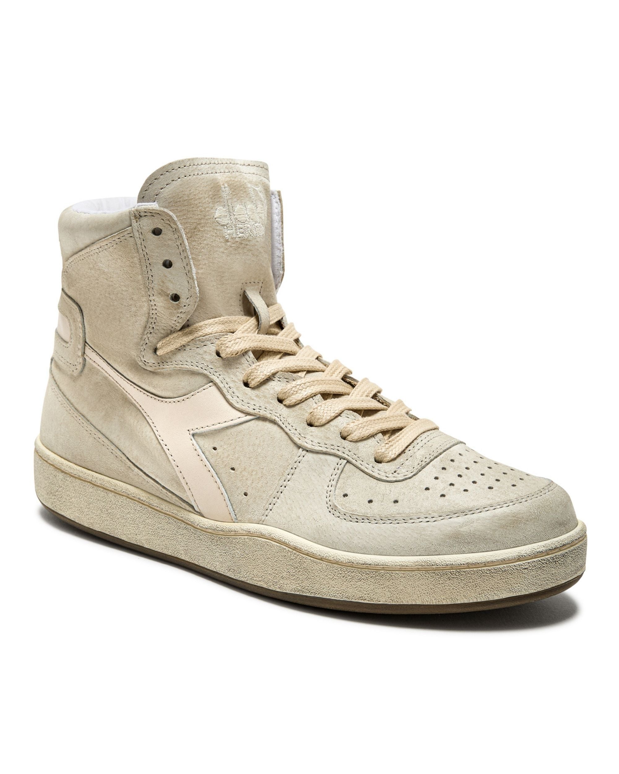 Diadora Heritage Pelle Premium Stone Wash Ceratura Naturale Beige Unisex