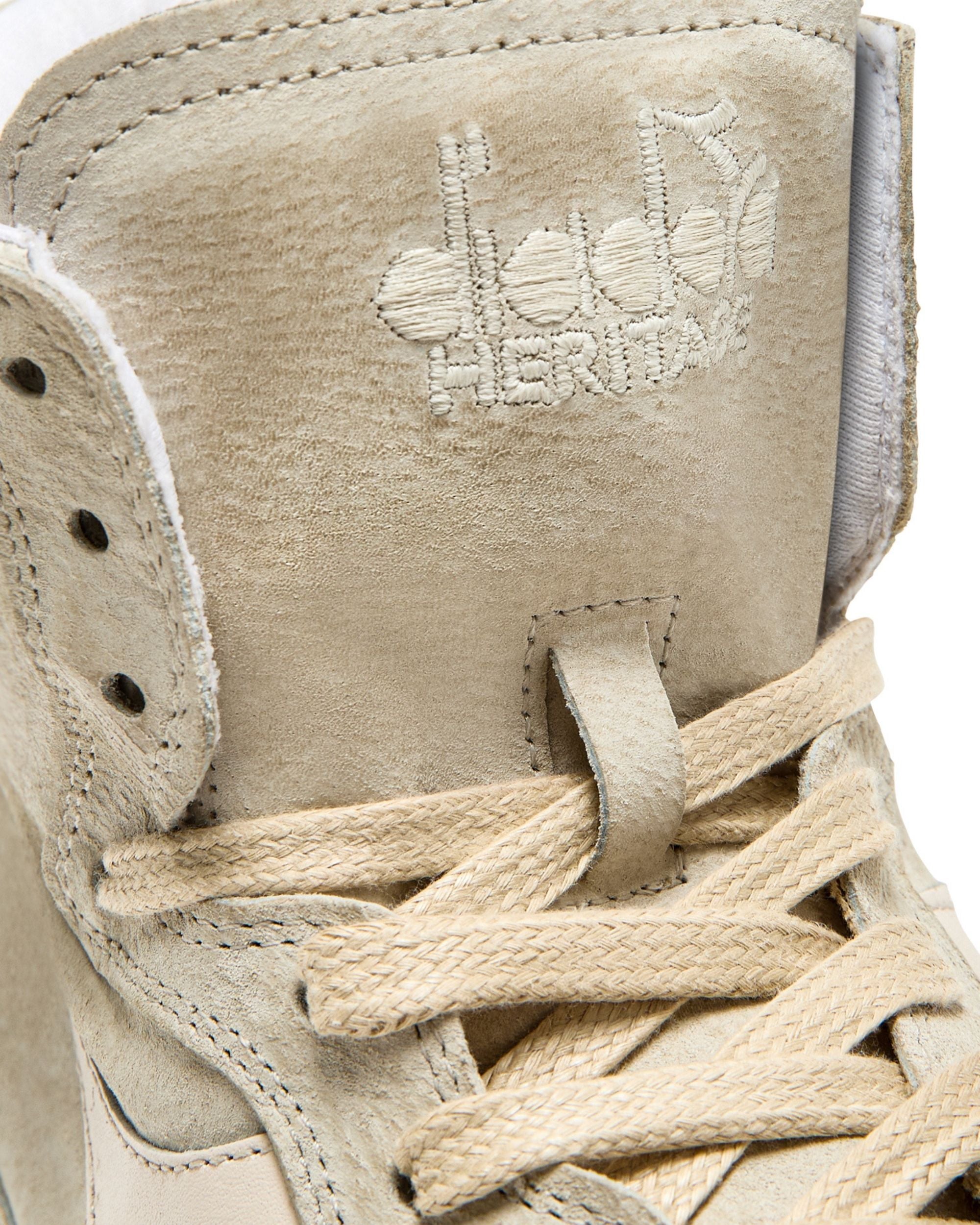 Diadora Heritage Pelle Premium Stone Wash Ceratura Naturale Beige Unisex