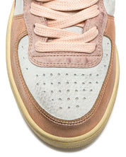 Diadora Heritage Sneaker Basket Metal Used Tomaia In Pelle Effetto Used Bianco Rosa Donna