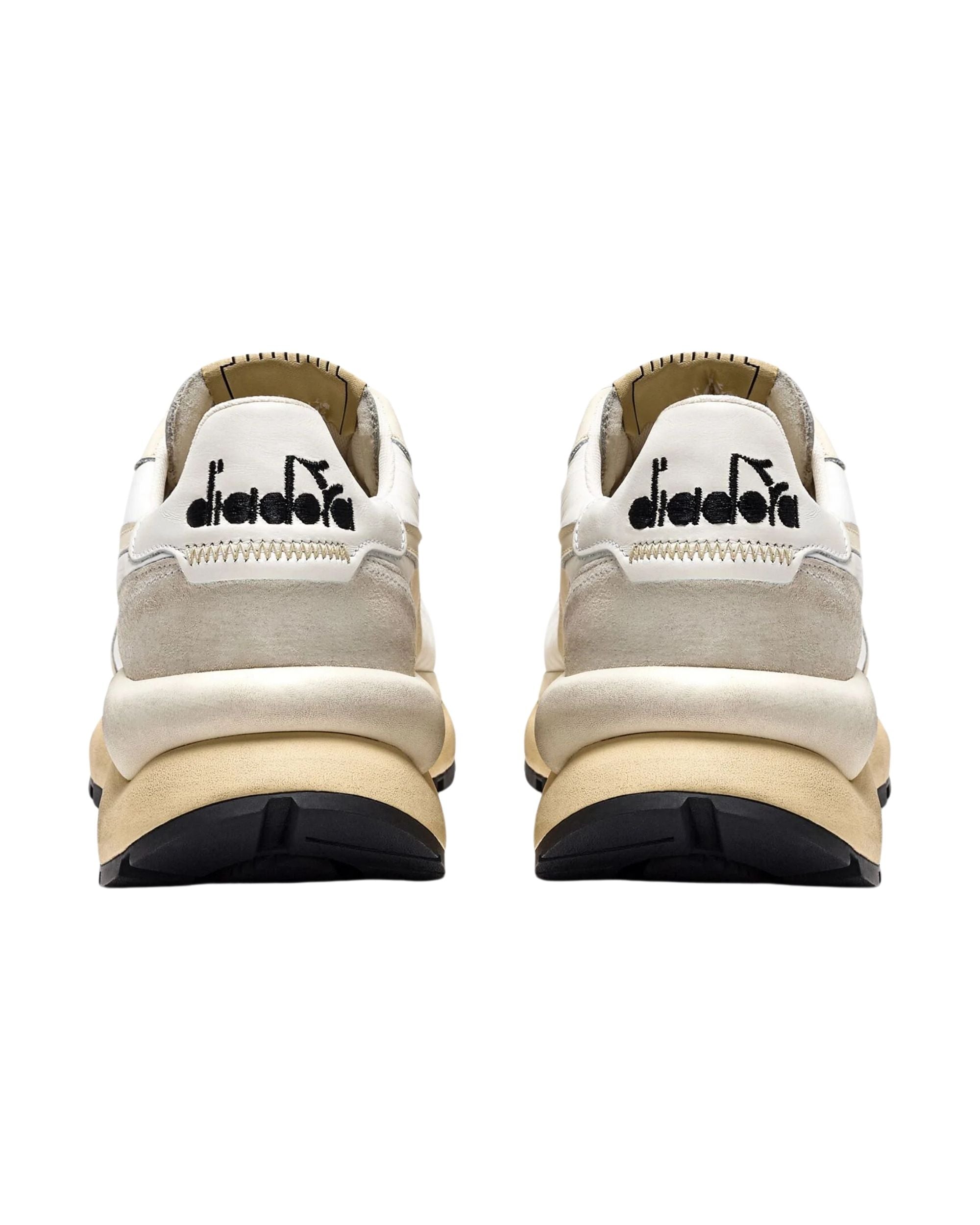 Diadora Heritage Sneaker Casual Con Tomaia Dettagli In Pelle Bianco Unisex