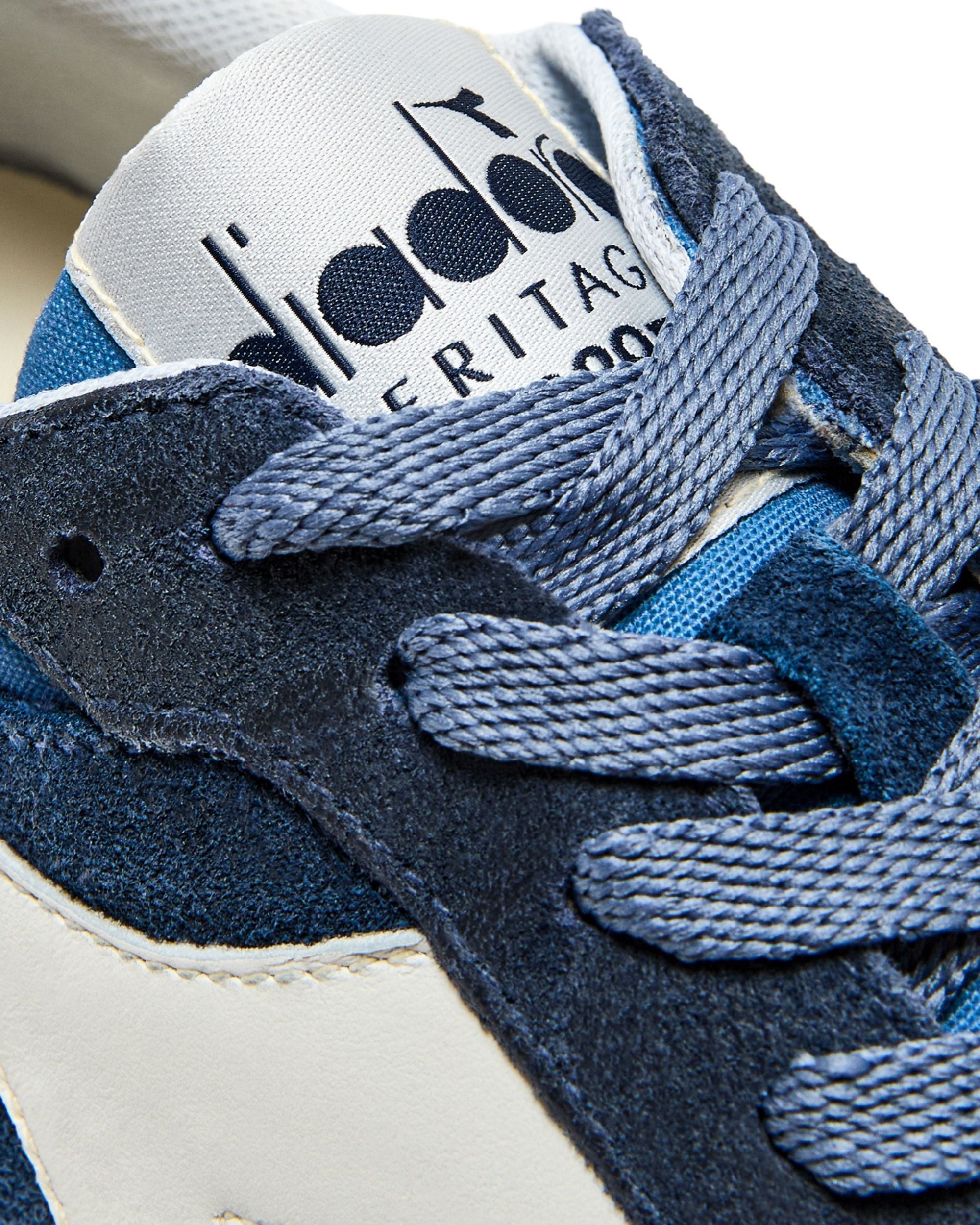 Diadora Heritage Sneaker Casual Tomaia In Suede Blu Uomo