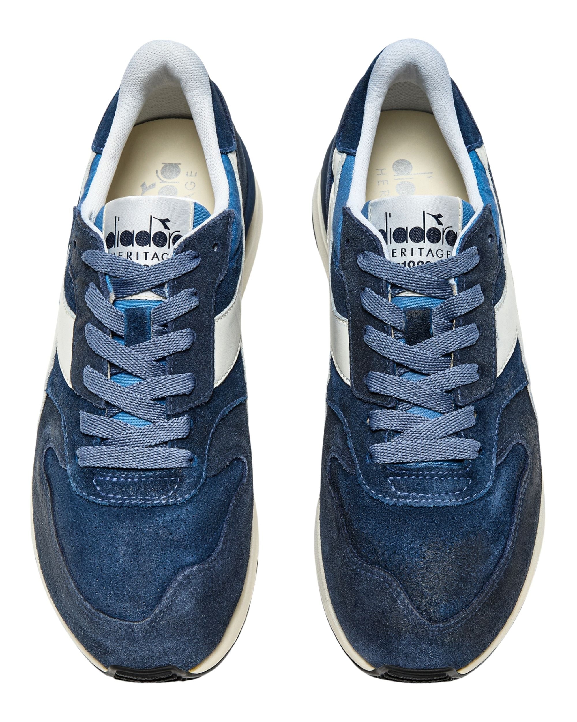Diadora Heritage Sneaker Casual Tomaia In Suede Blu Uomo