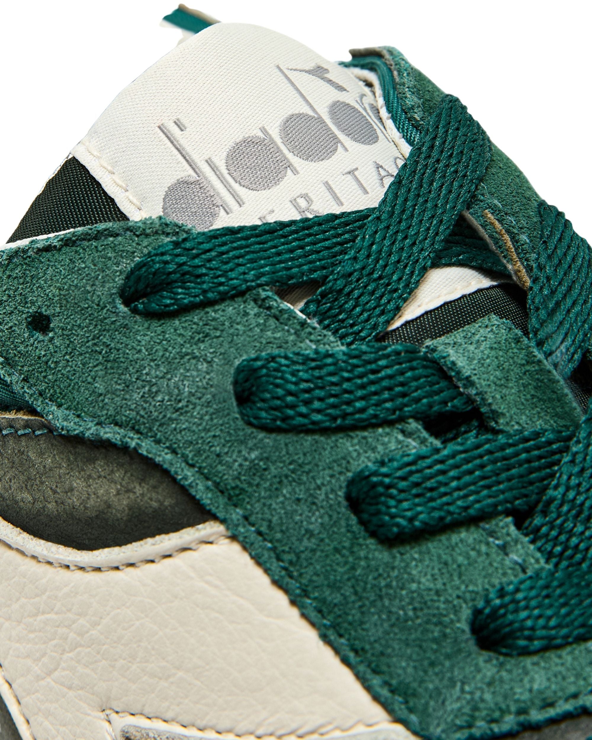 Diadora Heritage Sneaker Tomaia In Pelle Nubuck Verde Uomo