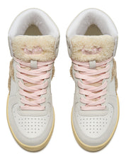 Diadora Heritage Pelle Premium Stone Wash Ceratura Naturale Bianco Donna