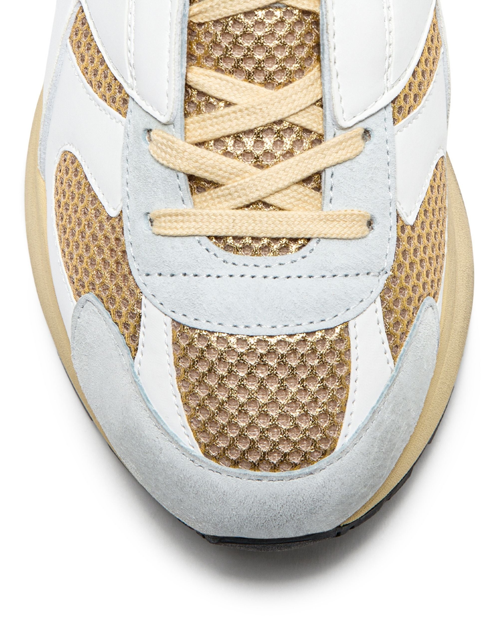 Diadora Heritage Sneakers Mercury Elite Stone Wash Bianco Oro Donna 180909