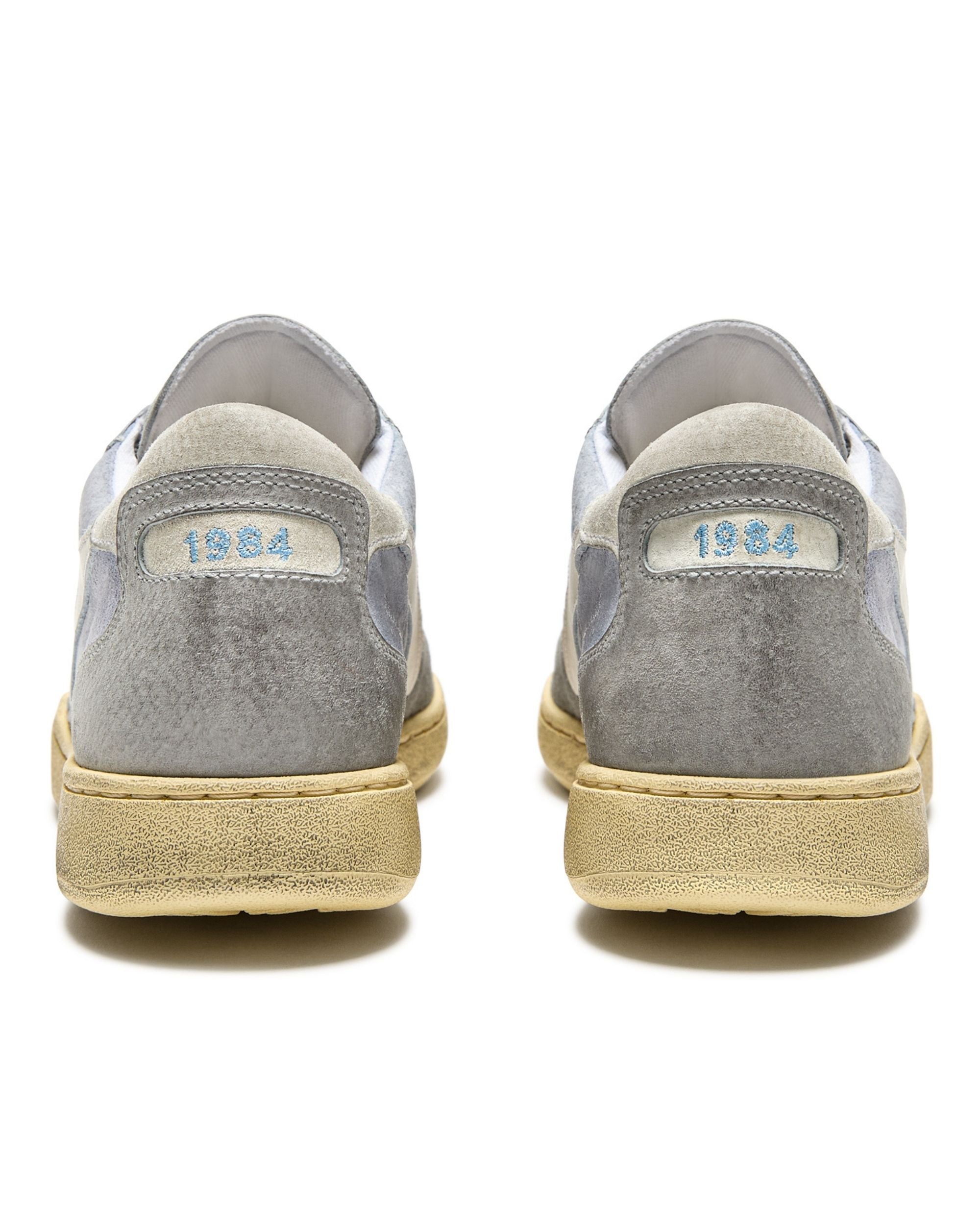 Diadora Heritage Pelle Premium Stone Wash Ceratura Naturale Azzurro Unisex