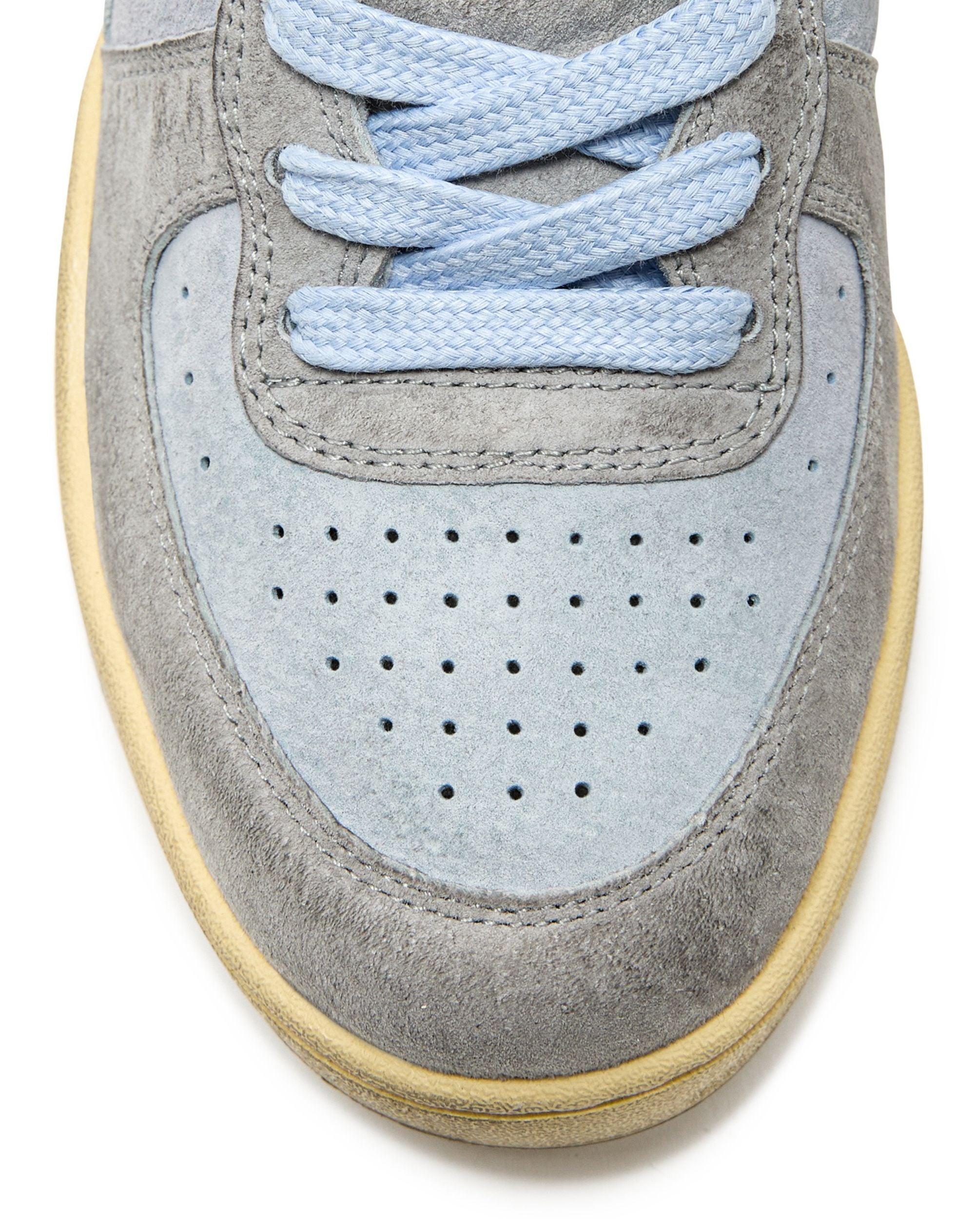 Diadora Heritage Pelle Premium Stone Wash Ceratura Naturale Azzurro Unisex