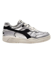 Diadora Heritage Sneaker In Pelle Laminata Argento Donna