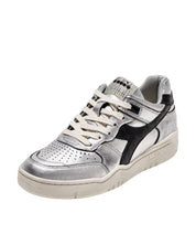 Diadora Heritage Sneaker In Pelle Laminata Argento Donna