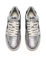 Diadora Heritage Sneaker In Pelle Laminata Argento Donna