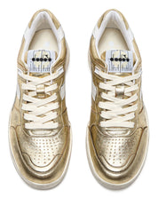 Diadora Heritage Pelle Premium Stone Wash Ceratura Naturale Oro Donna