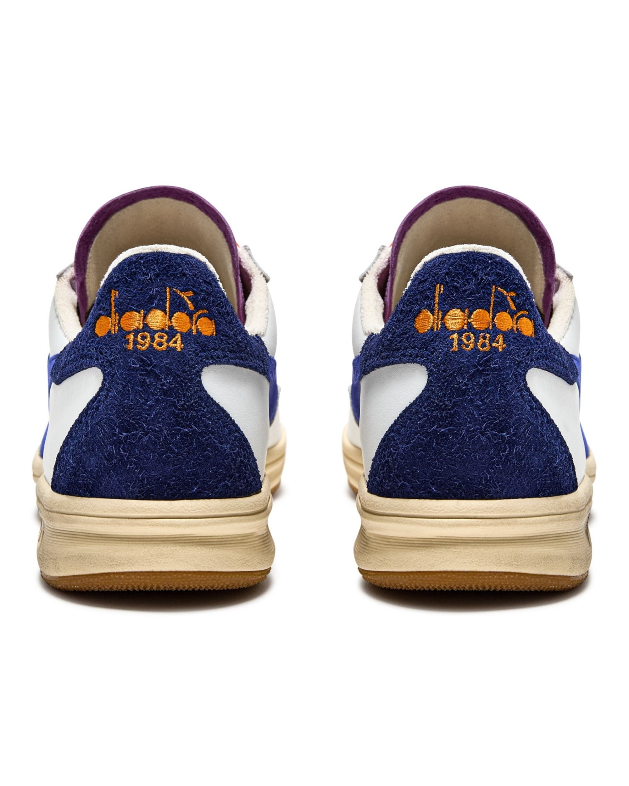 Diadora Heritage Pelle Premium Stone Wash Ceratura Naturale Bianco Unisex