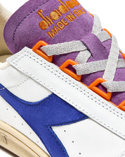 Diadora Heritage Pelle Premium Stone Wash Ceratura Naturale Bianco Unisex