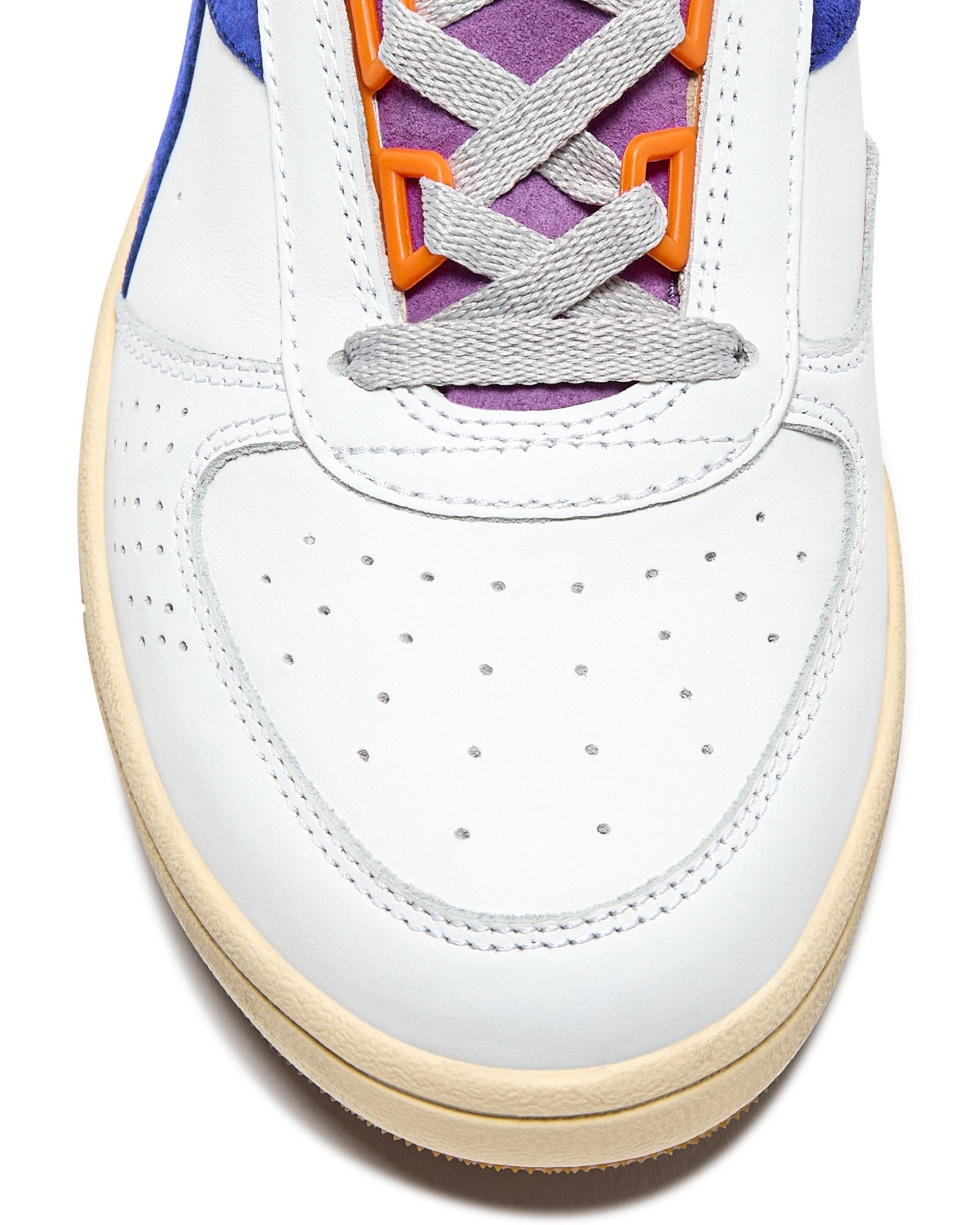 Diadora Heritage Pelle Premium Stone Wash Ceratura Naturale Bianco Unisex