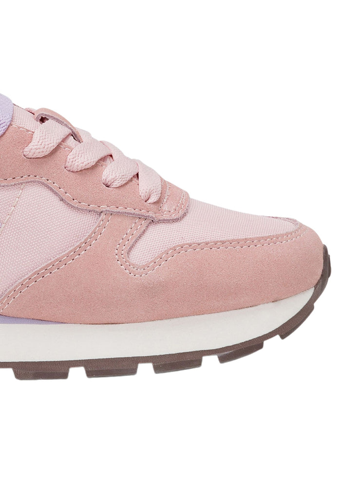 Sun68 Sneaker Casual In Pelle E Tessuto Rosa Donna 3