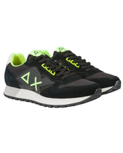 Sun68 Sneaker Casual Nylon E Suede Nero Uomo