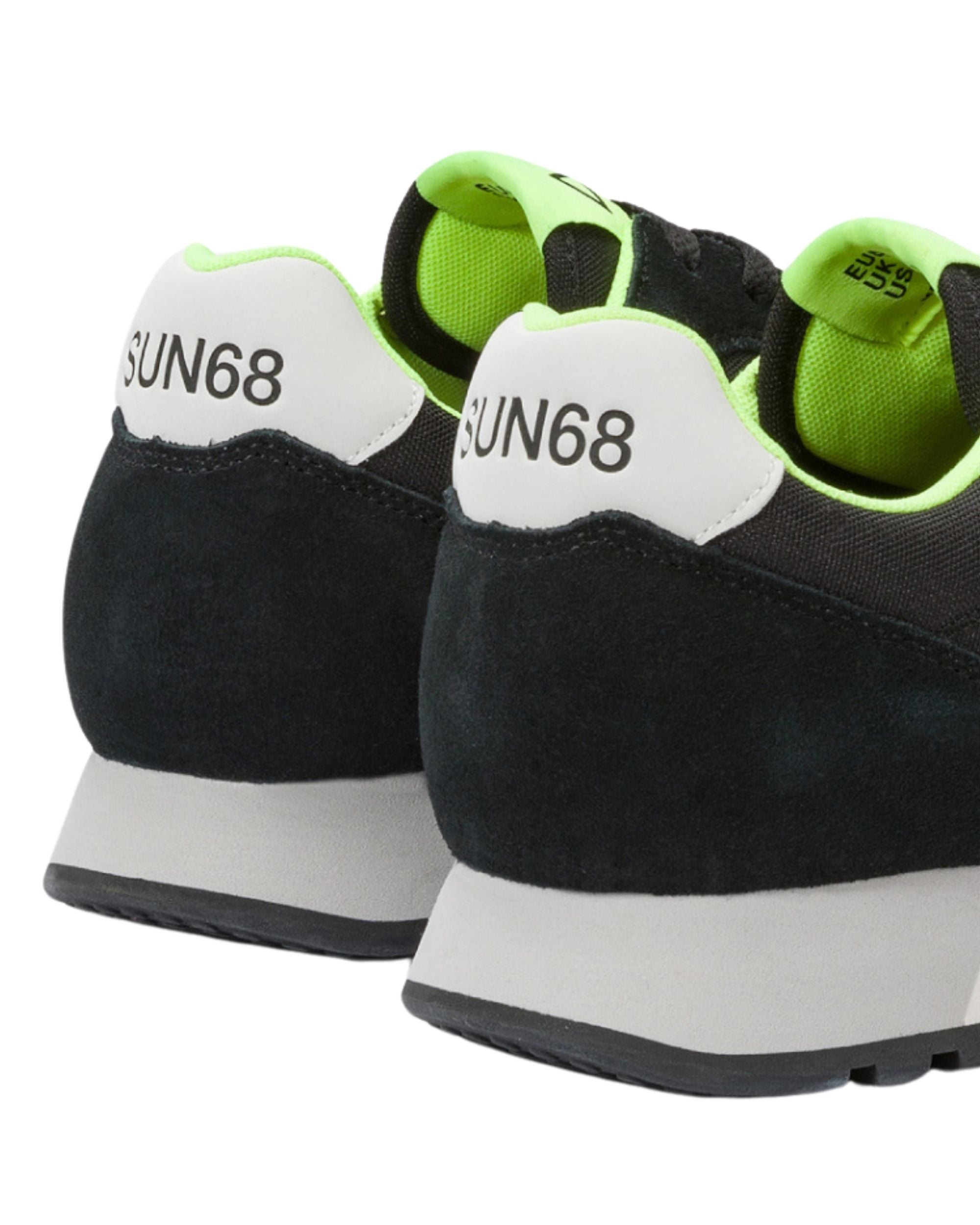 Sun68 Sneaker Casual Nylon E Suede Nero Uomo