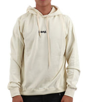 Disclaimer Felpa con Cappuccio 100% Cotone Bianco Latte Maxi Disegno Posteriore Uomo 55153