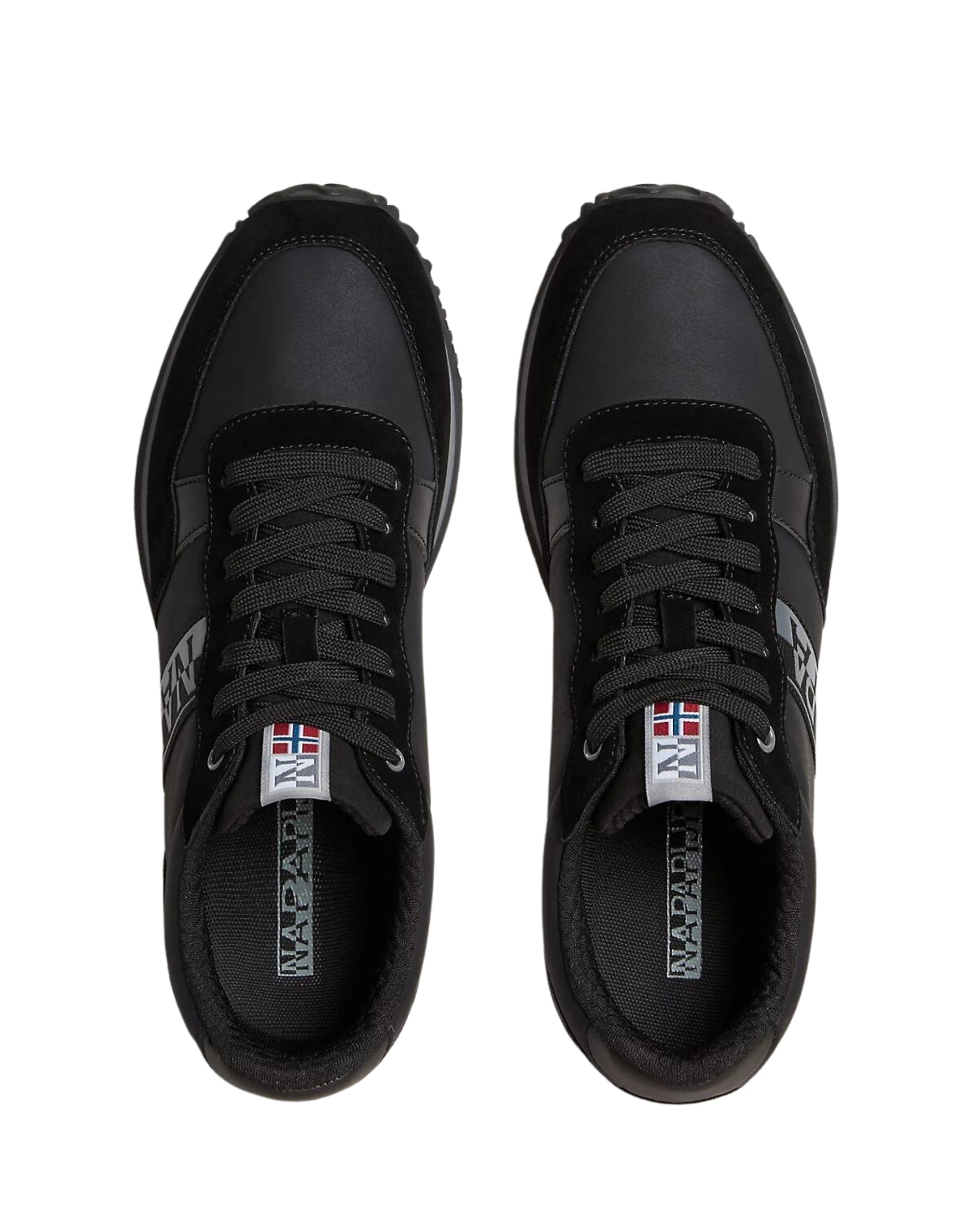 Napapijri Cosmos Sneakers in Black Eco-leather