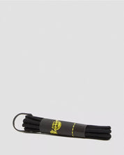 Dr. Martens Lacci a Nastro Rotondi 65cm - 3 Occhielli in Poliestere Nero Unisex