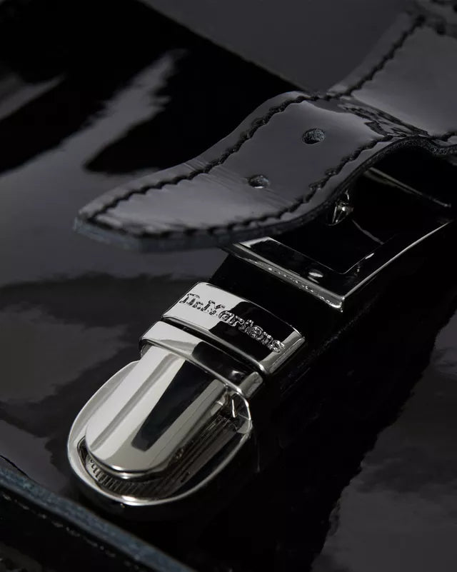 Dr. Martens Zaino Heart Black Kiev Patent Lamper Smooth Pelle Nero Unisex